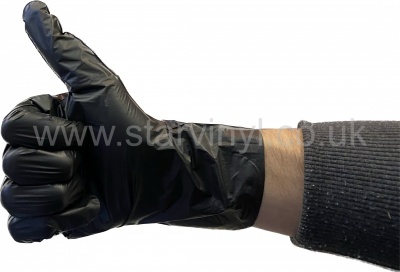 Black Disposable Gloves Box 100